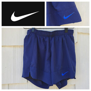 Nike Dri Fit‎ Womens Running Shorts Blue Perforated Athletic XS